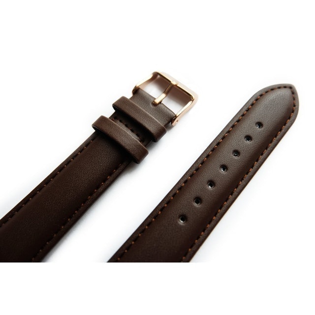 PU Leather Classic Strap - Brown ｜ 003
