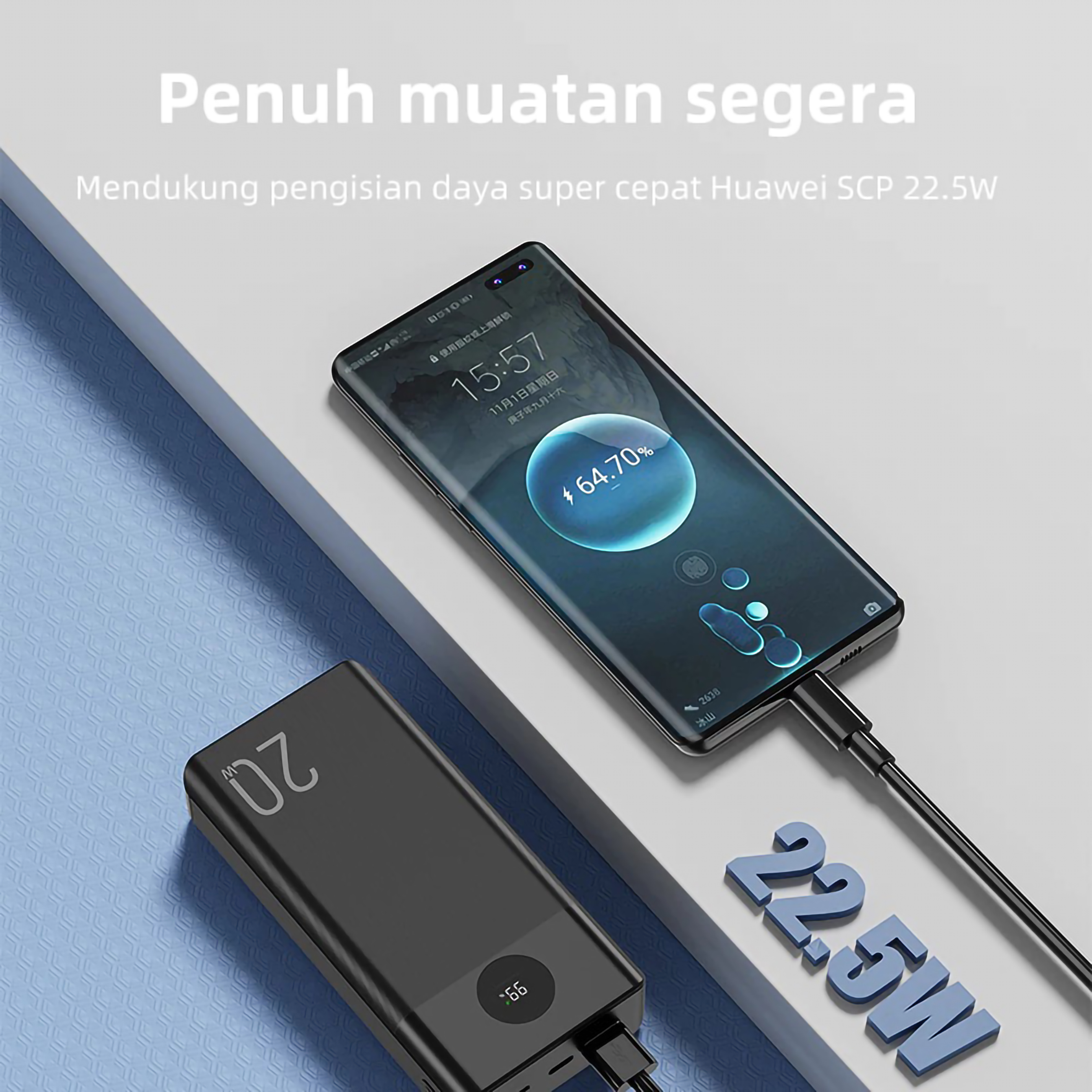 Kivee International Trading Kivee Powerbank Digital Display 20.000 mAh KV-PT211D