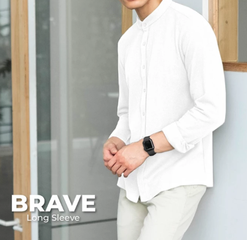 CUTOFF Brave Collarless Shirt 4