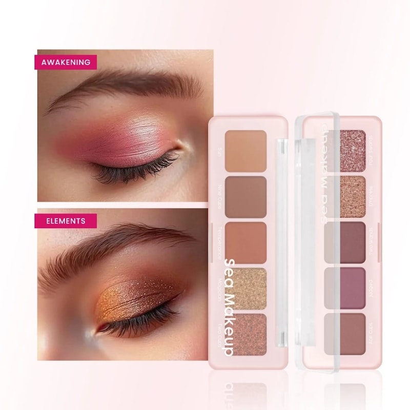 Sea Makeup Day to Glam Eyeshadow Palette Awakening 4