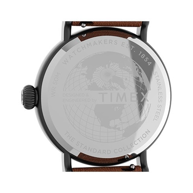 Standard 40mm Leather Strap Watch 3