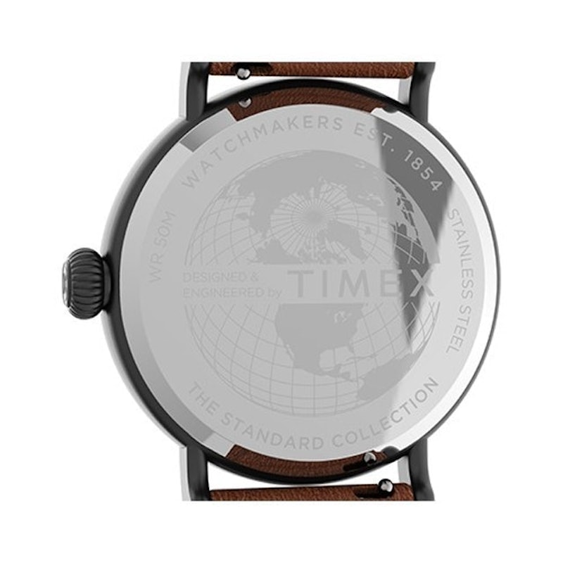 Standard 40mm Leather Strap Watch 3