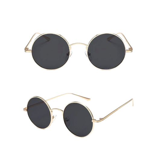 Robins Kacamata Hitam Bulat UV400 ｜ 6805