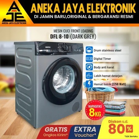 Denpoo Mandiri Indonesia Denpoo Mesin Cuci Front Loading DFL-810