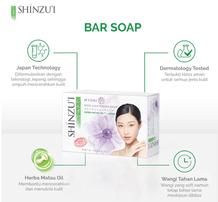 Bina Karya Prima Shinzui Skin Lightening Body Soap Myori