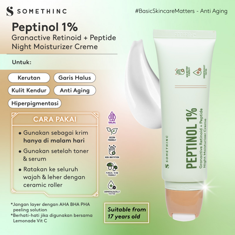Royal Pesona Indonesia SOMETHINC PEPTINOL Granactive Retinoid + Peptide Night Moisturizer Creme