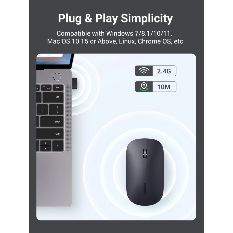 Ugreen Group UGREEN Wireless Mouse Laser  90372