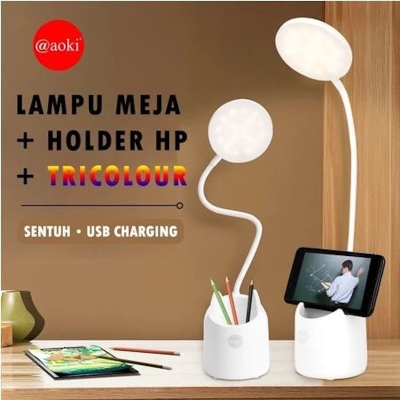 AOKI Lampu Belajar Tricolour Sentuh 2