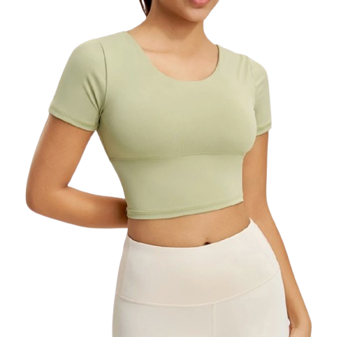 COSI COZY Atasan Olahraga Wanita Sport Open-Back