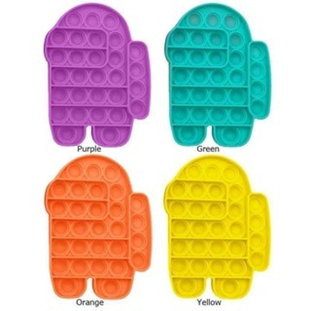  Pop It Fidger Toys Rainbow