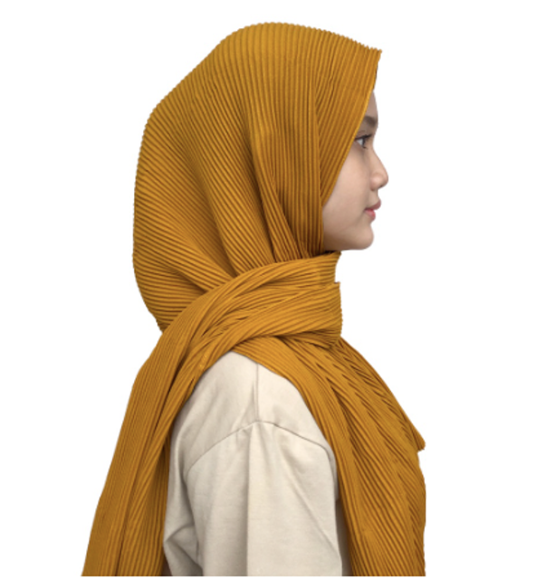Kerudung Pashmina Plisket Lidi Diamond Premium