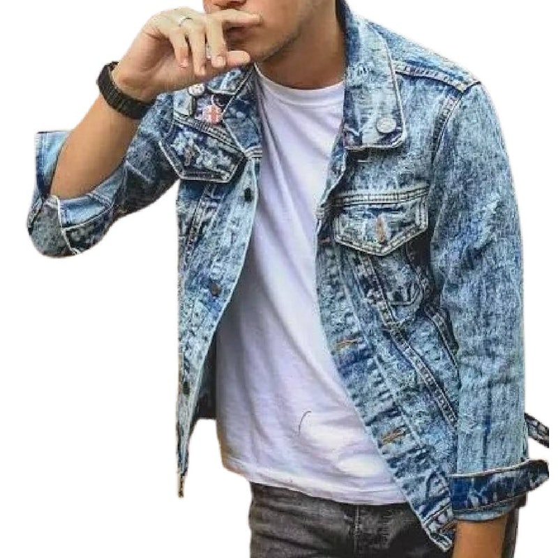 Galfinc Jaket Jeans Viking Ripped Sandwash 1