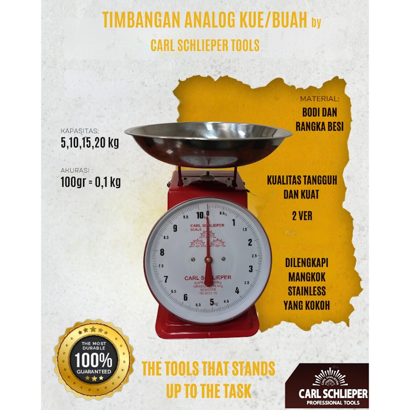 Carl Schlieper Timbangan Analog 20 kg 3
