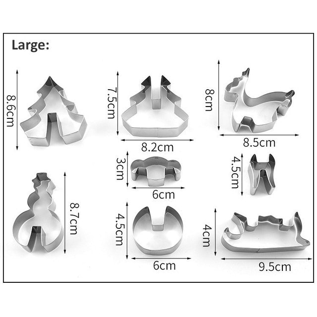  3D Cookie Cutter Christmas Scene