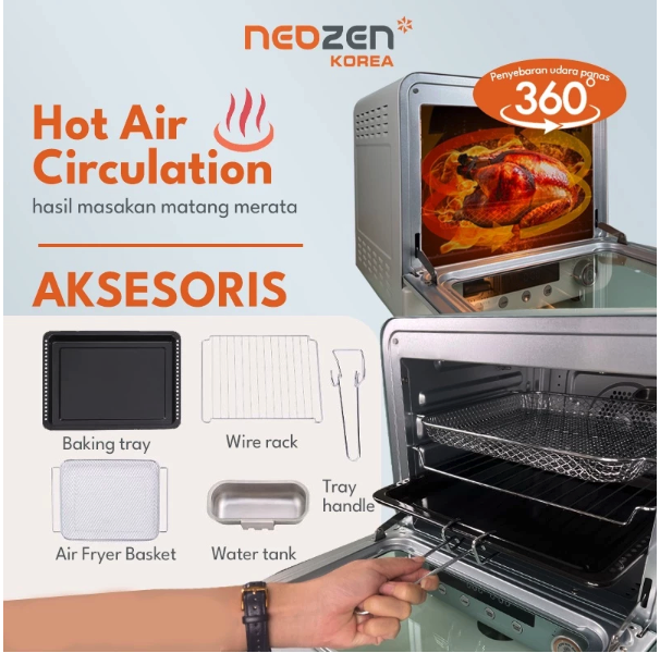 Neohaus Indonesia Neozen X Planit Digital Air Fryer Oven
