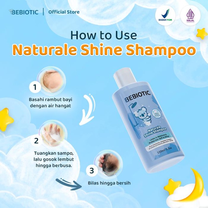 Bebiotic Naturale Shine Shampoo 3