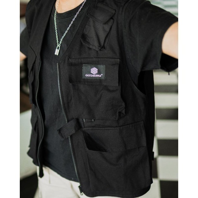OOTDSupply Utility Vest Black