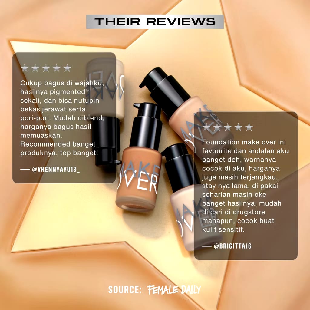 Paragon Technology and Innovation MAKE OVER Ultra Cover Liquid Matte Foundation 01 Ochre