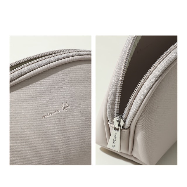 MINISO Simple Shell Shaped Cosmetic Bag