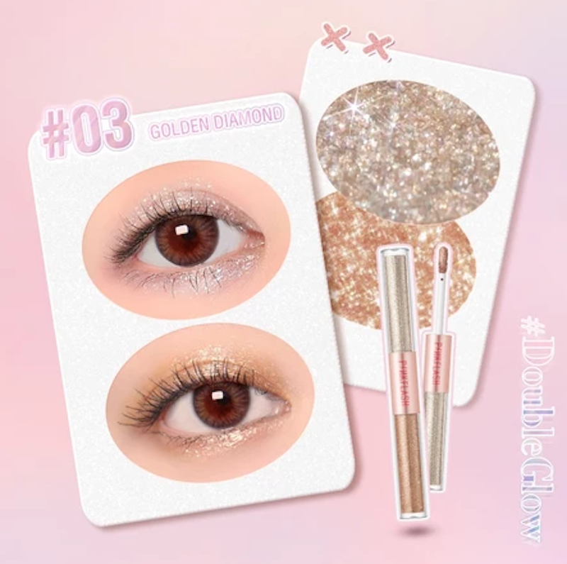 DoubleGlow 2 in 1 Liquid Eyeshadow 03 Golden Diamond 2