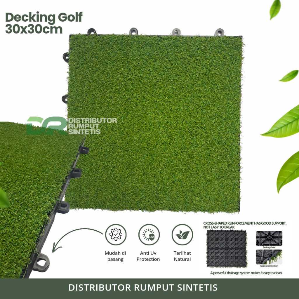 Distributor Rumput Sintetis Decking Tile Rumput Sintetis Bongkar Pasang