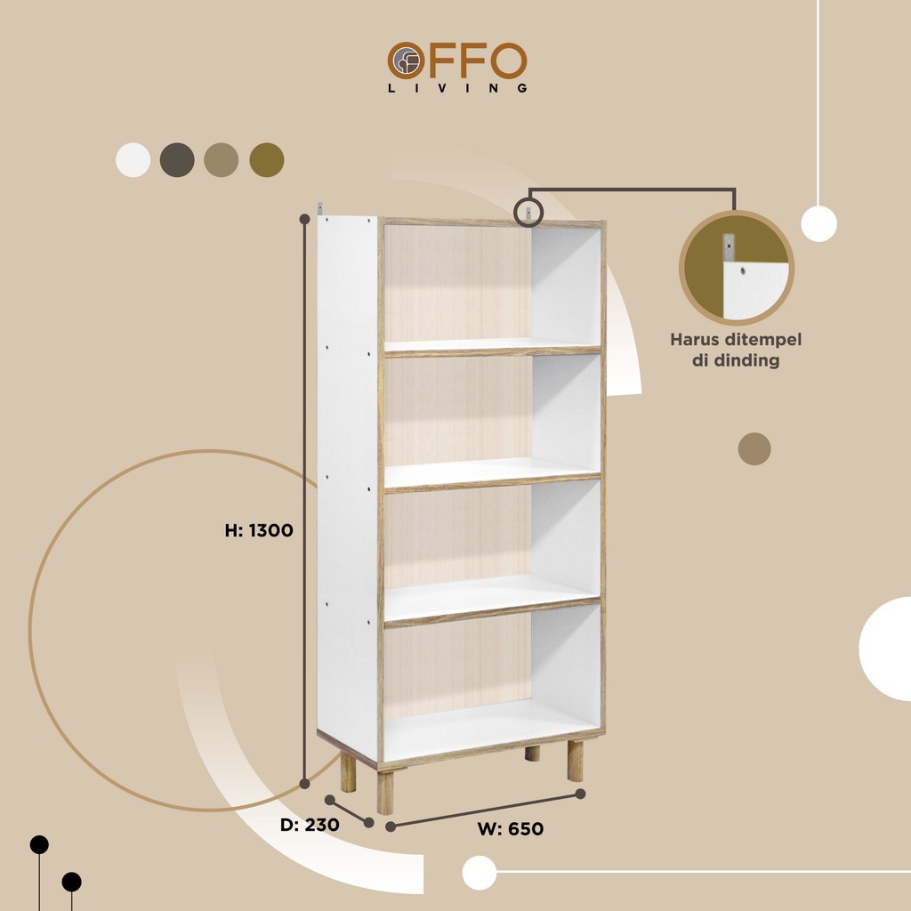 Offo Living Rak Buku Portable