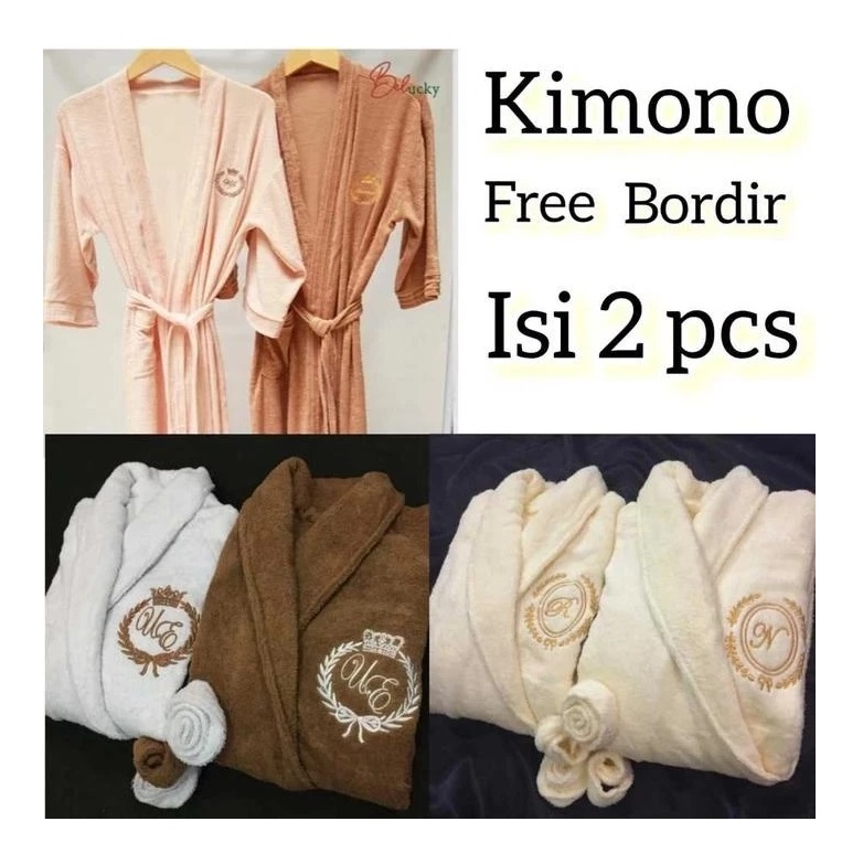 Handuk Kimono Couple Bordir 5