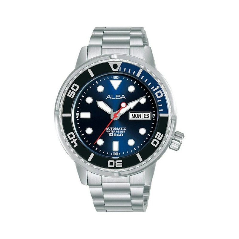 Alba Active Automatic Man Batman Blue Dial Stainless Steel Strap 1