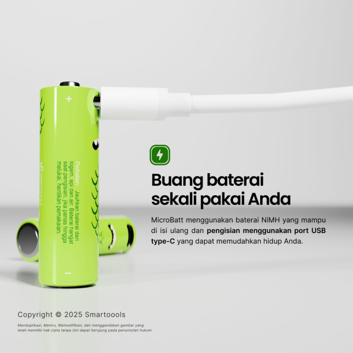 Shenzhen Lian Guang Communication Technology Smartoools MicroBatt NiMH Battery AA 1.2v 1000 mAh