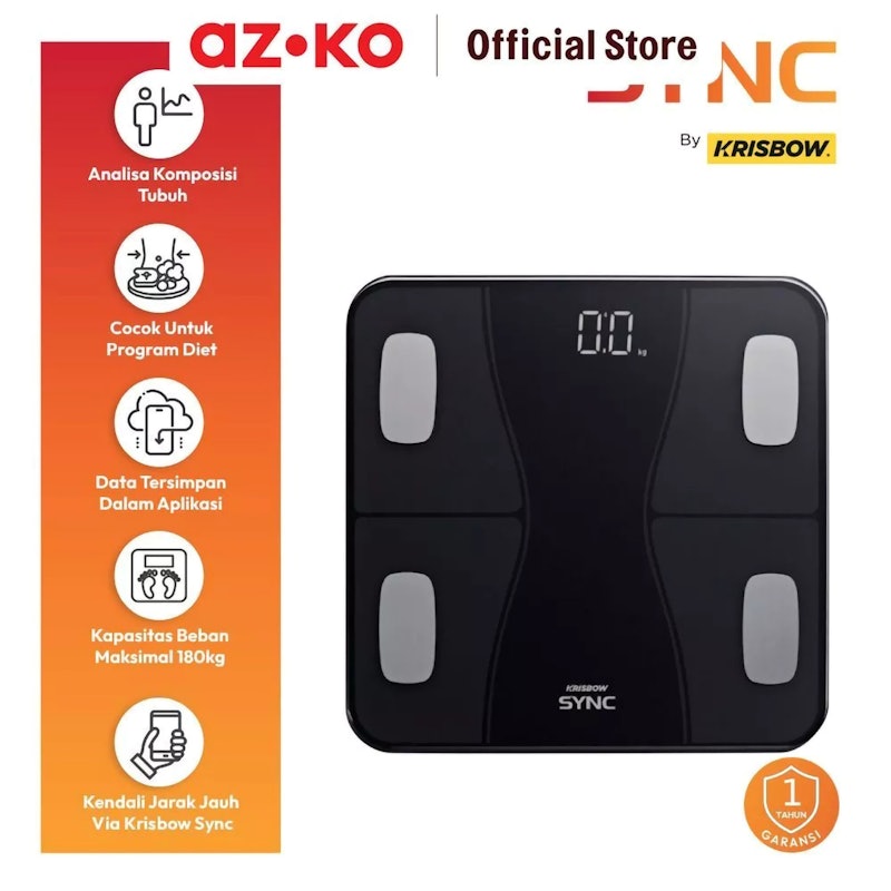 Krisbow Sync Timbangan Badan Digital Smart 5