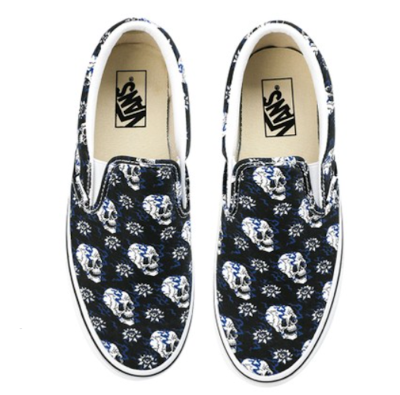 UA Classic Slip-On Flash Skulls Black V