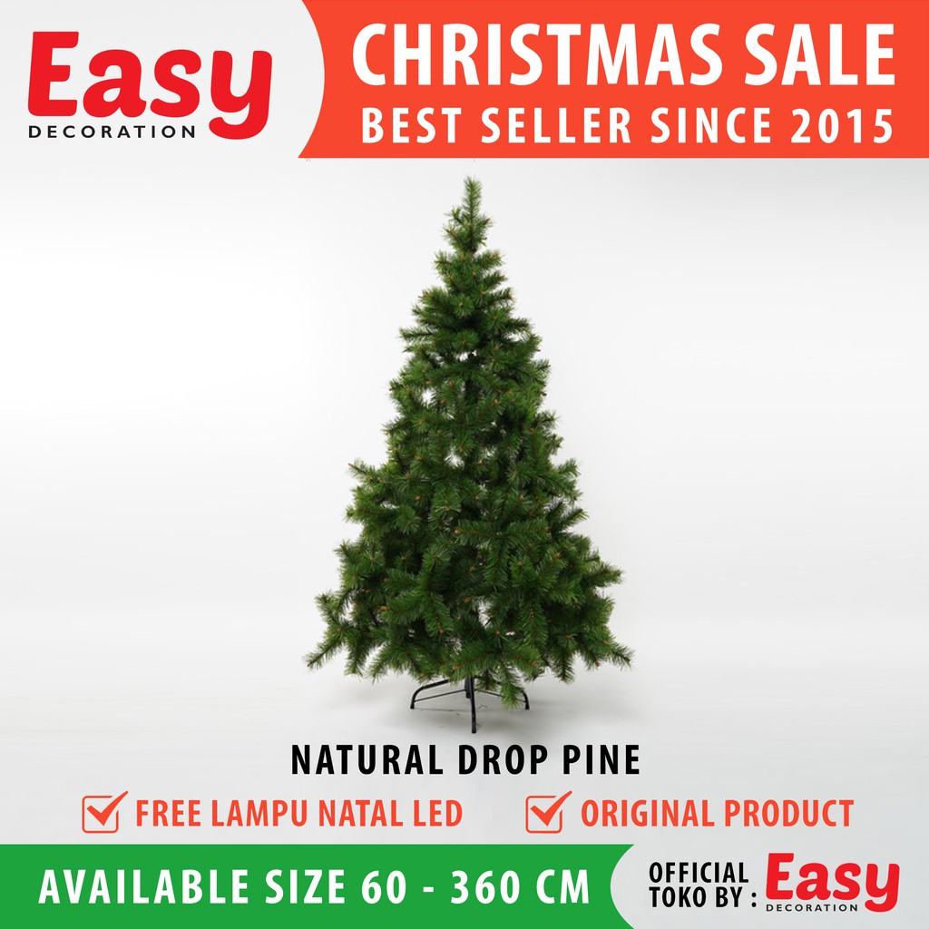 Easy Decoration Pohon Natal 120 cm - Mix Drop Pine 2