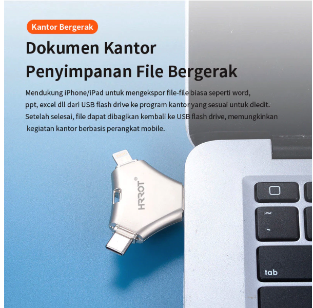 HRROT Flashdisk Metal OTG 4-in-1  5