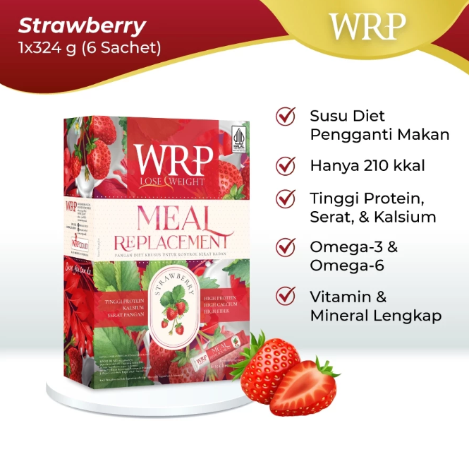 Wajah Rejuvenasi Perempuan Indonesia  WRP Meal Replacement Strawberry