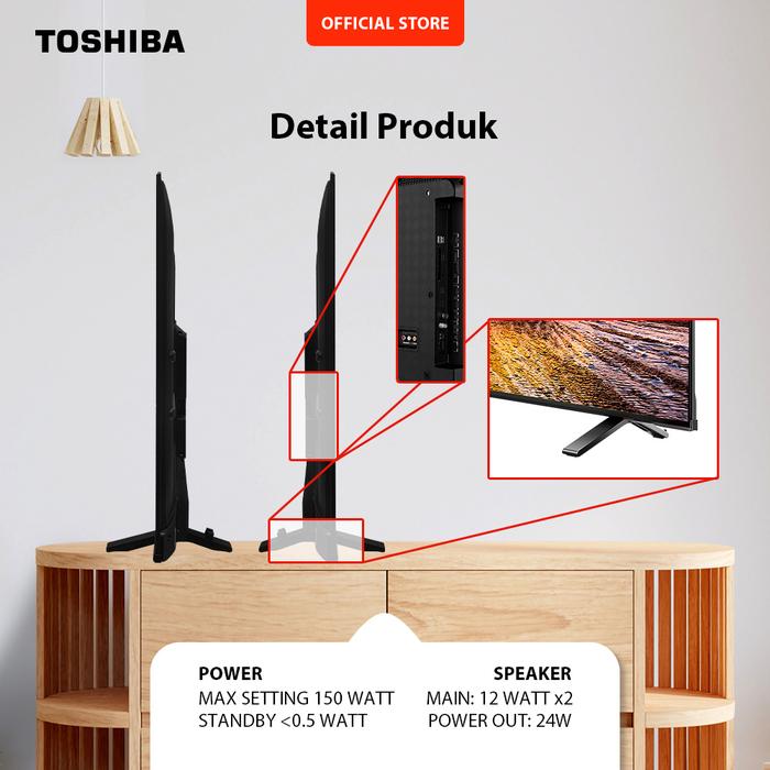 Toshiba TV 65" 4K UHD Smart TV 65E330MP