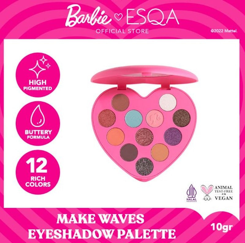 Barbie X ESQA Make Waves Eyeshadow Palette 3