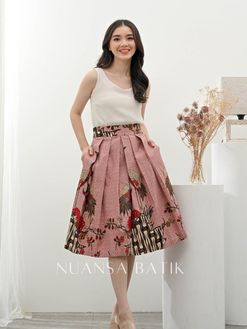 Nuansa Batik Rok Batik Pendek Bahan Katun Stretch