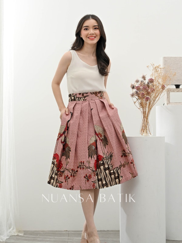 Nuansa Batik Rok Batik Pendek Bahan Katun Stretch 1