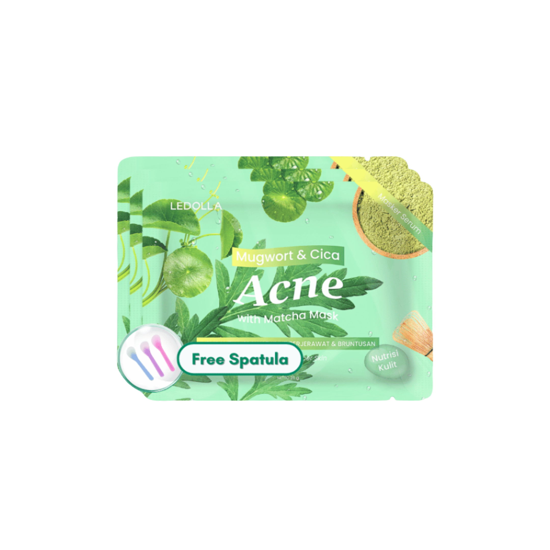 LEDOLLA Mugwort & Cica Acne With Matcha Mask