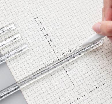  Triangular Prism Clear Ruler Stick 15cm
