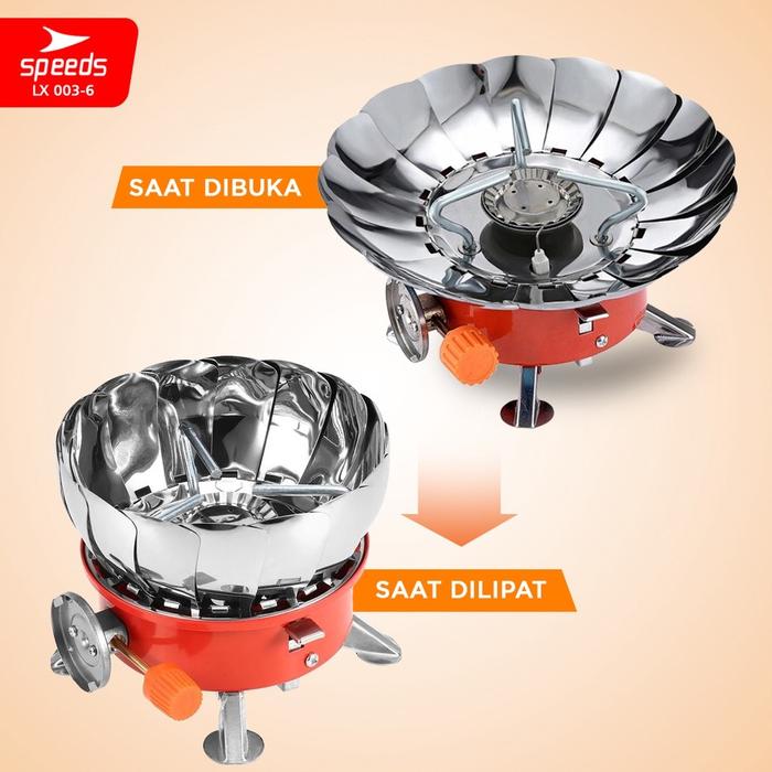 Speeds Indonesia SPEEDS Kompor Camping Mini Model Bunga LX 003-06