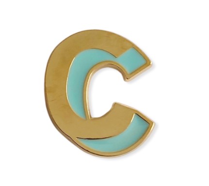 Scoop Ideas Pin Enamel Huruf