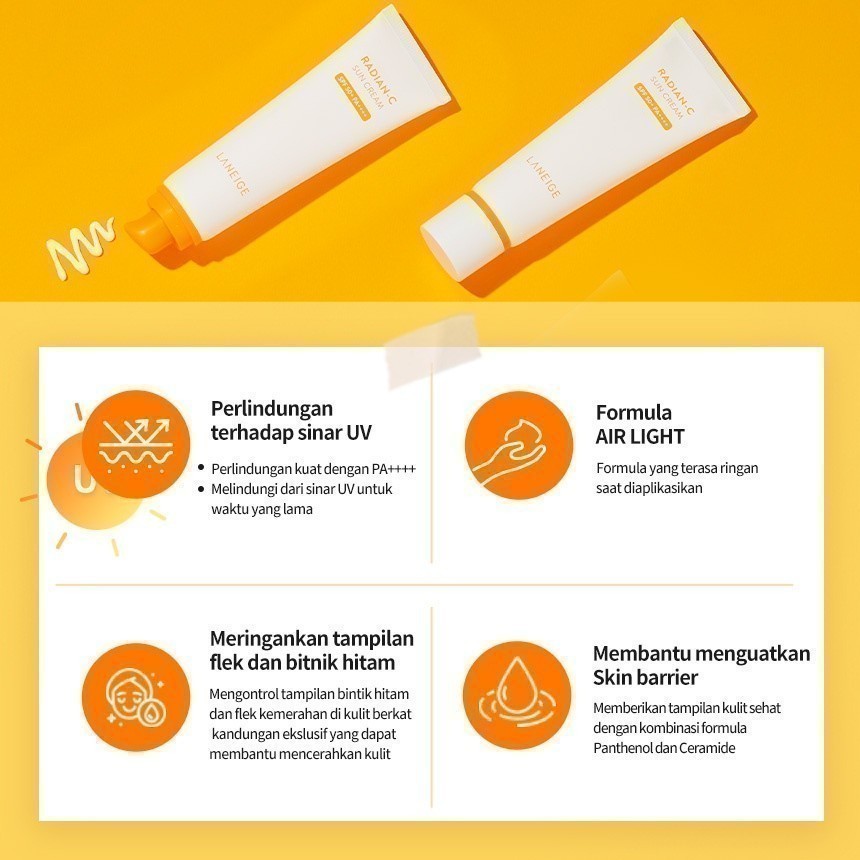 AmorePacific LANEIGE Radian-C Sun Cream SPF 50+ PA++++
