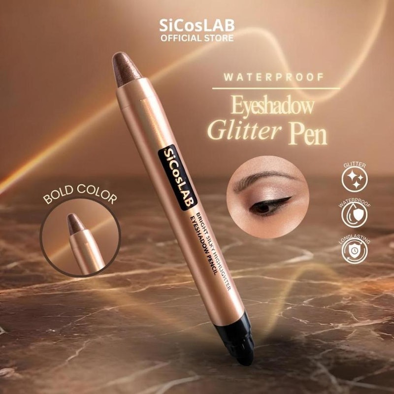 SicosLAB Glitter Eyeshadow Pencil #103 Milktea 3