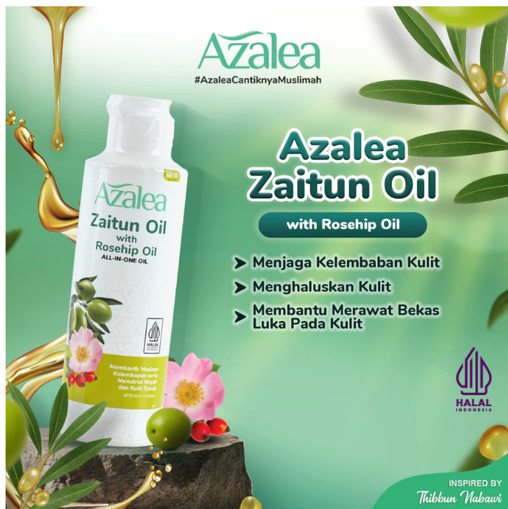 Gondowangi Tradisional Kosmetika Azalea Zaitun Oil with Rosehip Oil 