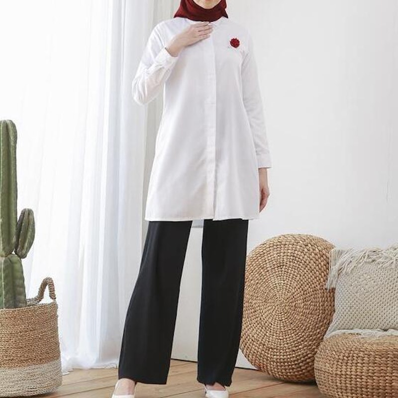 Wulfi Day to Day Kemeja Tunik Putih