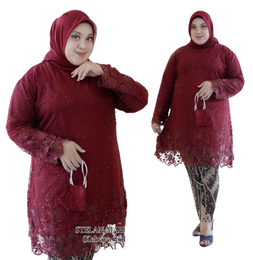 Set Kebaya Tunik Mahalini Jumbo