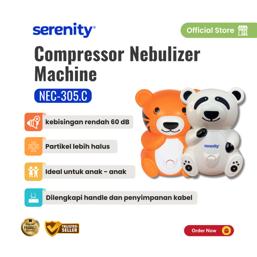 Serenity Indonesia Serenity Compressor Nebulizer  NEC-305.C