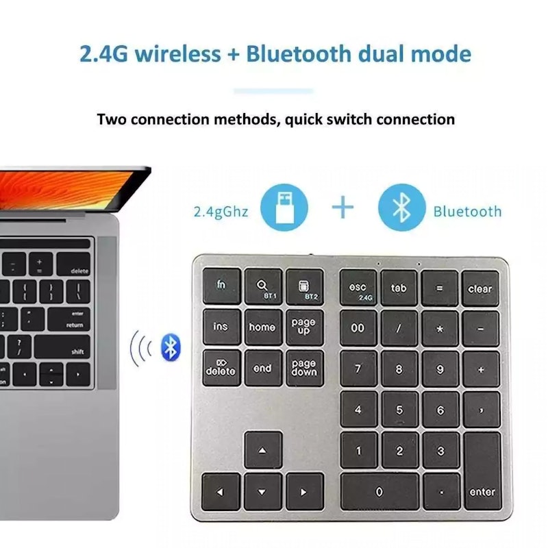 MRSVI Numpad 2.4 G Wireless + Bluetooth 2