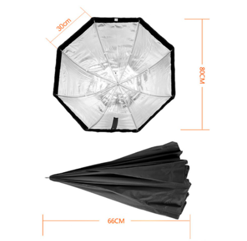 Octagon Softbox 80 cm for Flash Speedlight 3